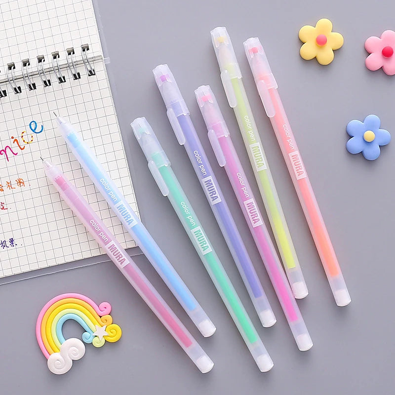 Kawaii Aesthetic Stationery Color Gel Pen Set