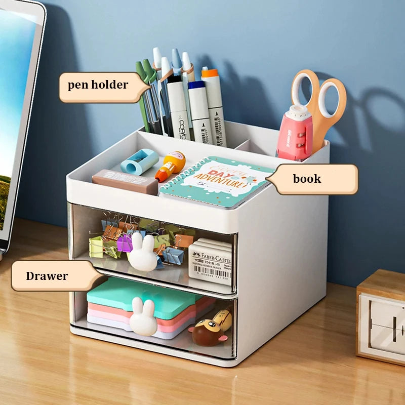 Here Work Nook Desk Organizer With Drawer