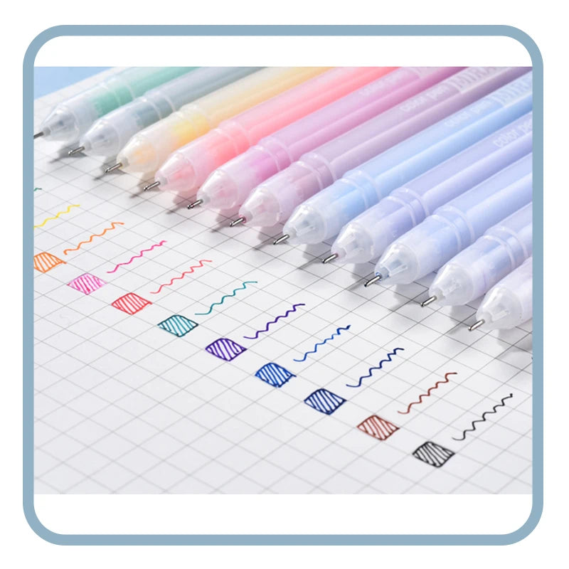 Kawaii Aesthetic Stationery Color Gel Pen Set