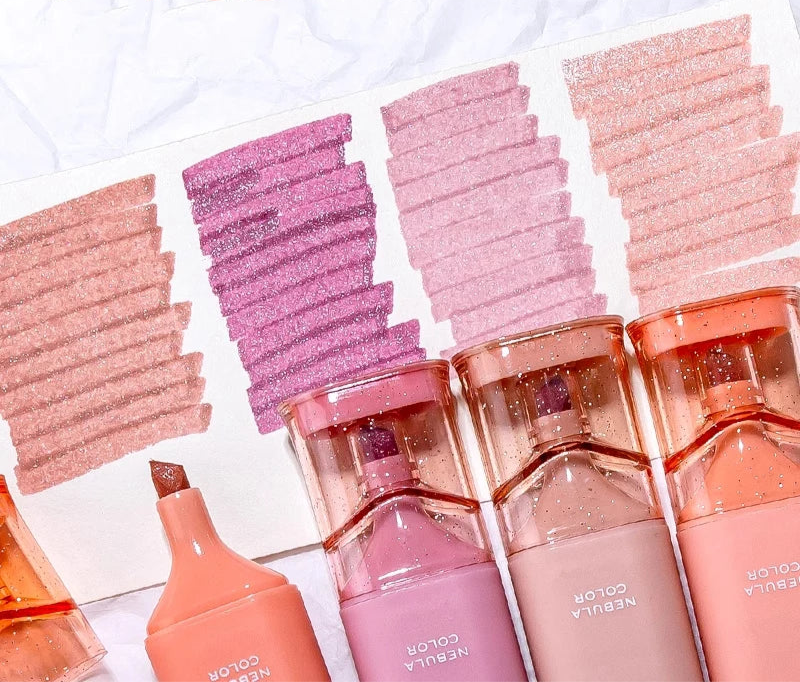 Her Work Nook Pastel Glitter Highlighters