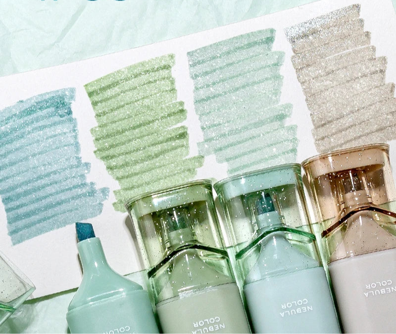 Her Work Nook Pastel Glitter Highlighters