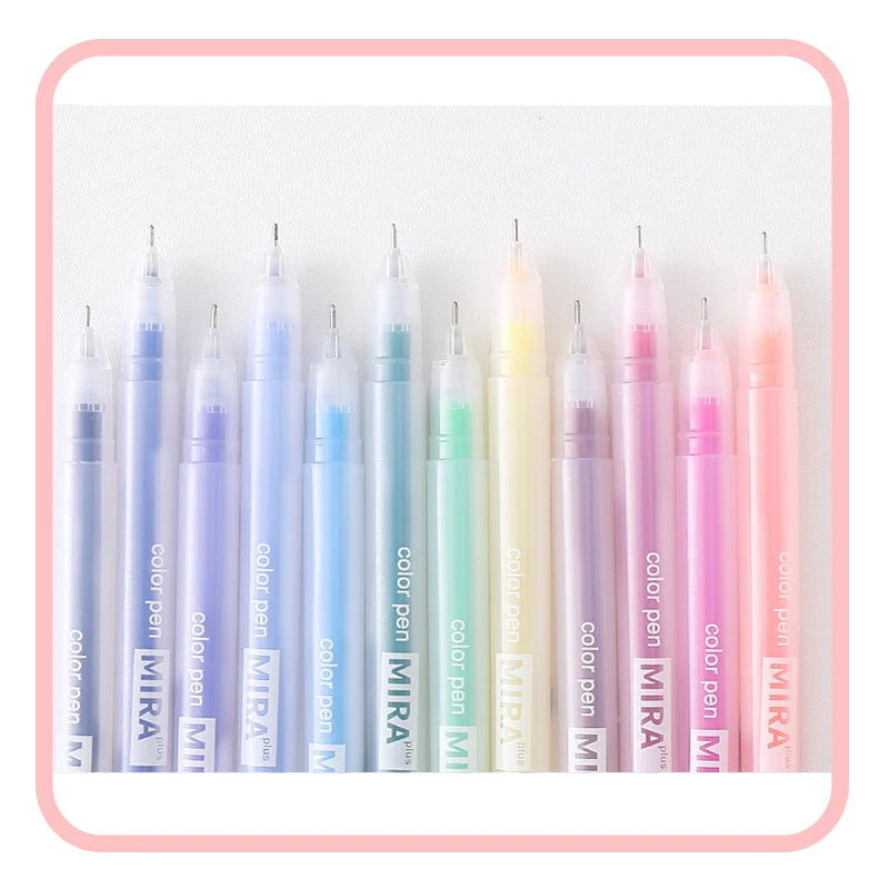 Kawaii Aesthetic Stationery Color Gel Pen Set