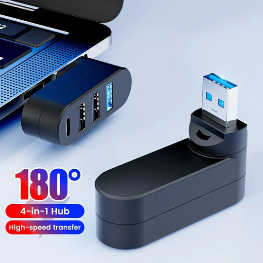 Rotatable USB Hub 3.0 Mini Splitter