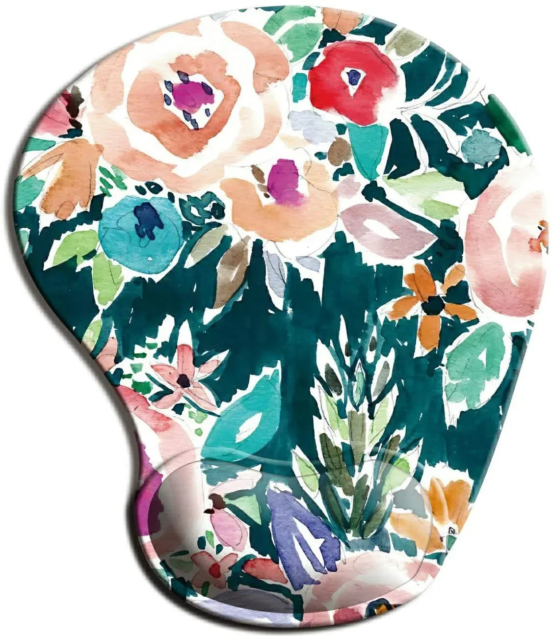 Ergonomic Floral Mouse Pad