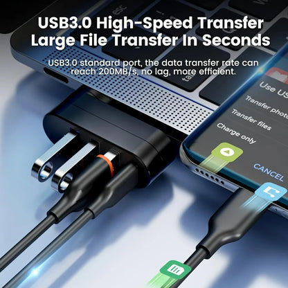 Rotatable USB Hub 3.0 Mini Splitter