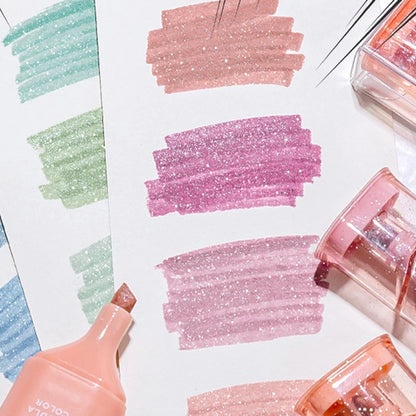 Her Work Nook Pastel Glitter Highlighters
