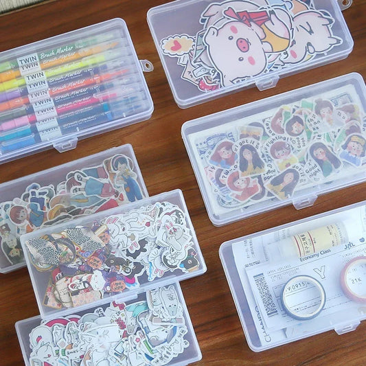 Her Work Nook Transparent Storage Box