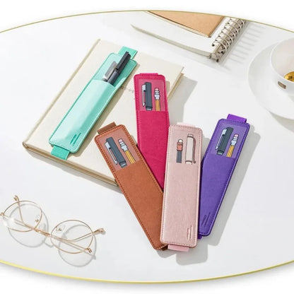 Her Work Nook Pu Leather Pen Pouch