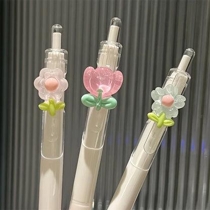 Her Work Nook Floral Gel Ink Rollerball Pens