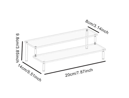 1-3 Tier Acrylic Display Storage Shelf, Display Rack