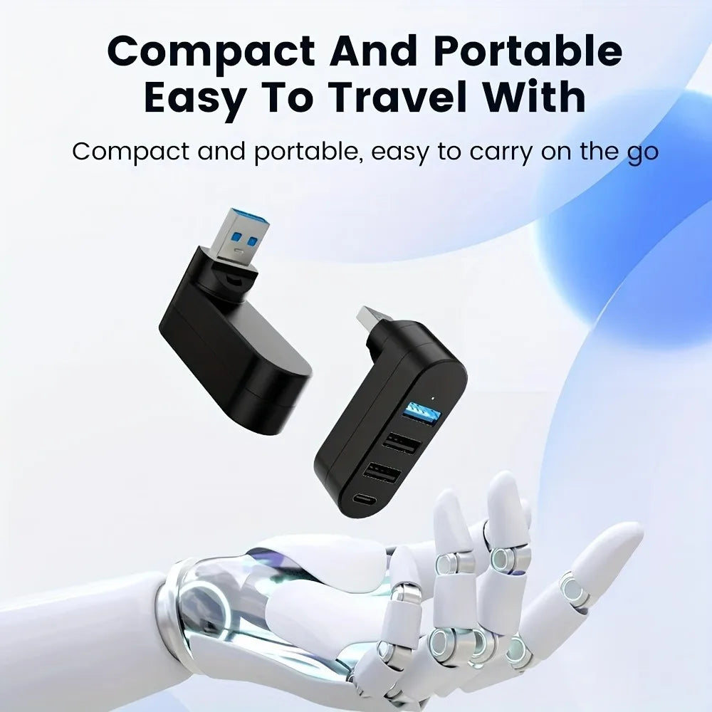 Rotatable USB Hub 3.0 Mini Splitter