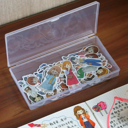 Her Work Nook Transparent Storage Box