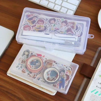 Her Work Nook Transparent Storage Box