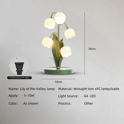 Vintage Floral Table Lamp
