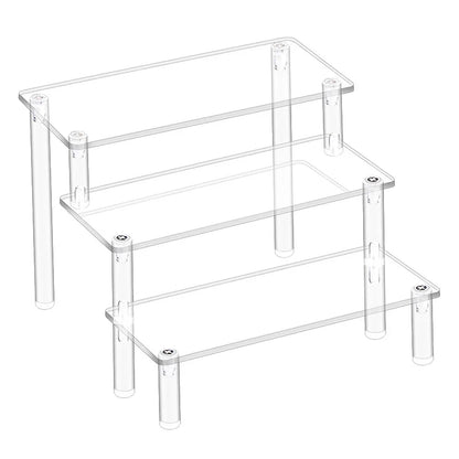 1-3 Tier Acrylic Display Storage Shelf, Display Rack
